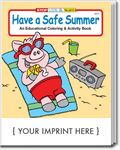 CS0298 Have a Safe Summer Coloring and Activity Book with Custom Imprint
